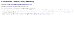 Desktop Screenshot of dorothy.mayfirst.org