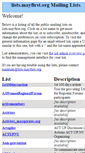 Mobile Screenshot of lists.mayfirst.org