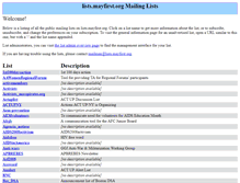 Tablet Screenshot of lists.mayfirst.org