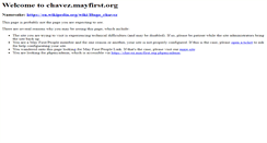 Desktop Screenshot of chavez.mayfirst.org